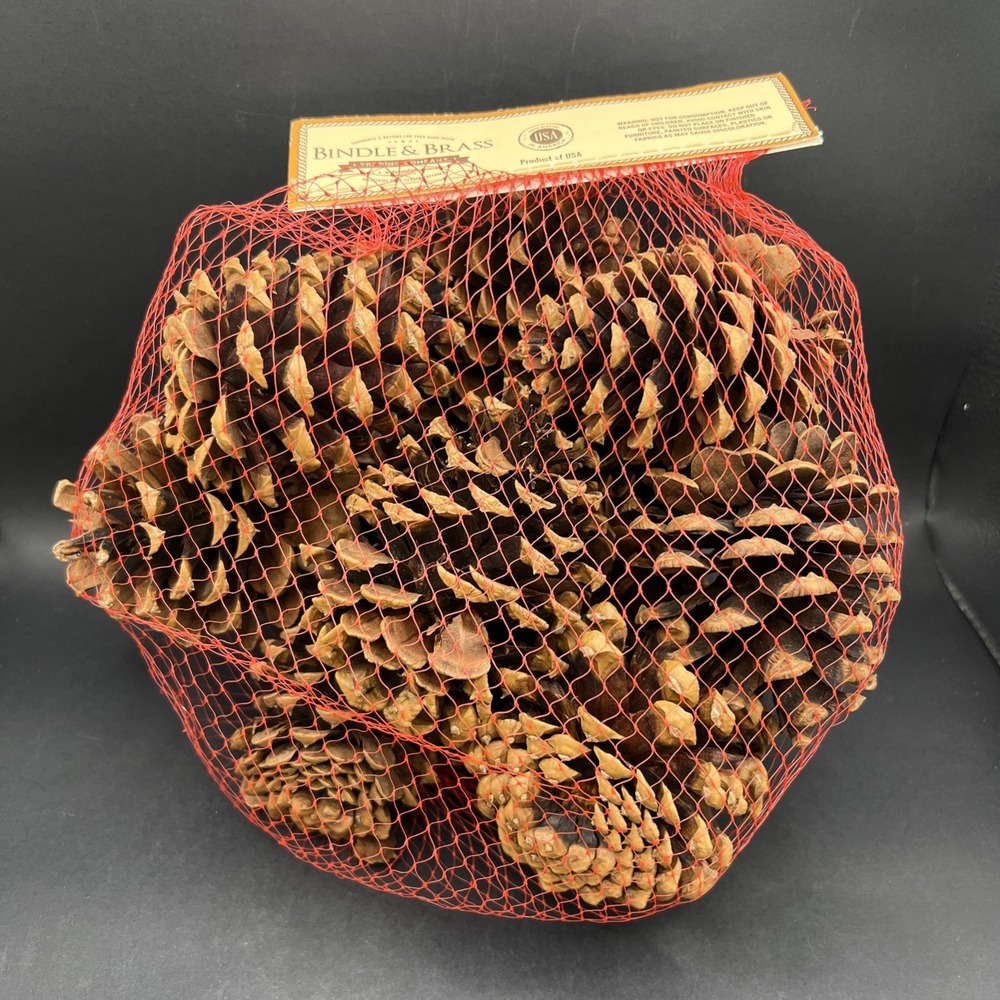 Bindle and Brass Cinnamon Scented Pinecones 3 Qt Bag Home Decor Crafts 11 Cones
